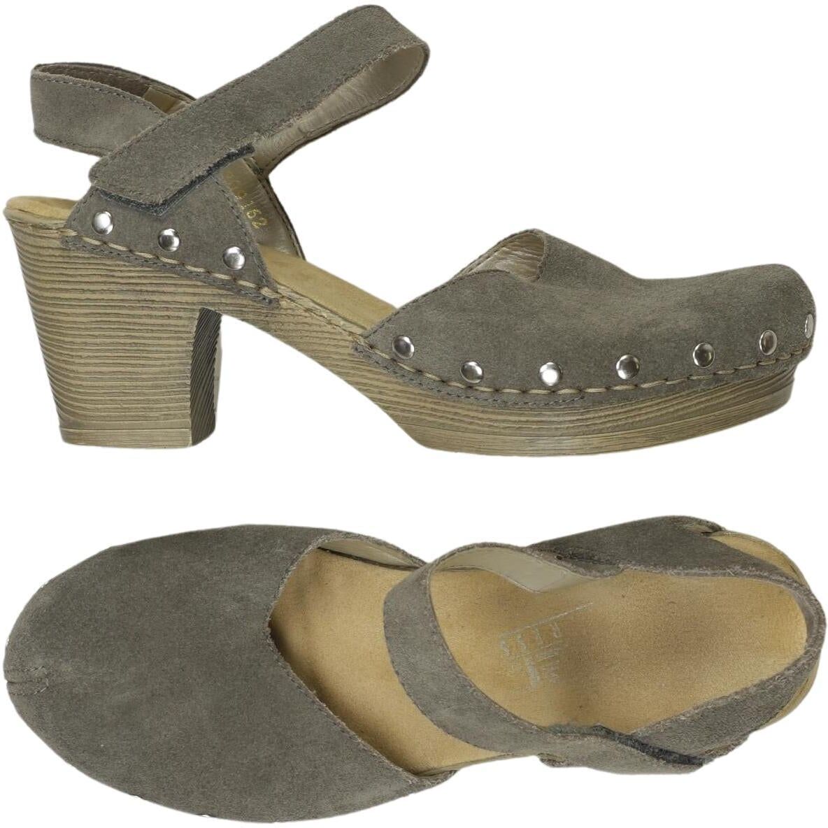 Rieker Damen Pumps, Grau, Gr. EU 36, Leder - Second Hand