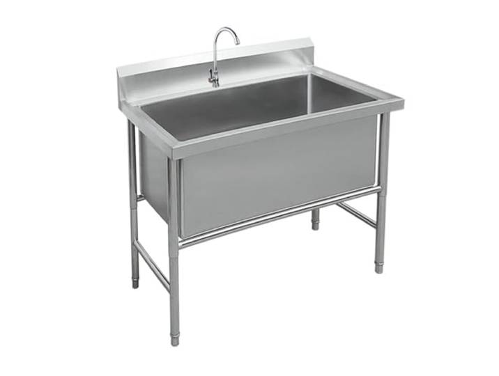 forestalk Freistehende Edelstahlspüle, Allzweckspüle, Gewerbliche Küchenspüle Mit 1 Fach, Küchenspüle, Industriespüle, Gewerbespüle, Industriespüle(Size:31in)