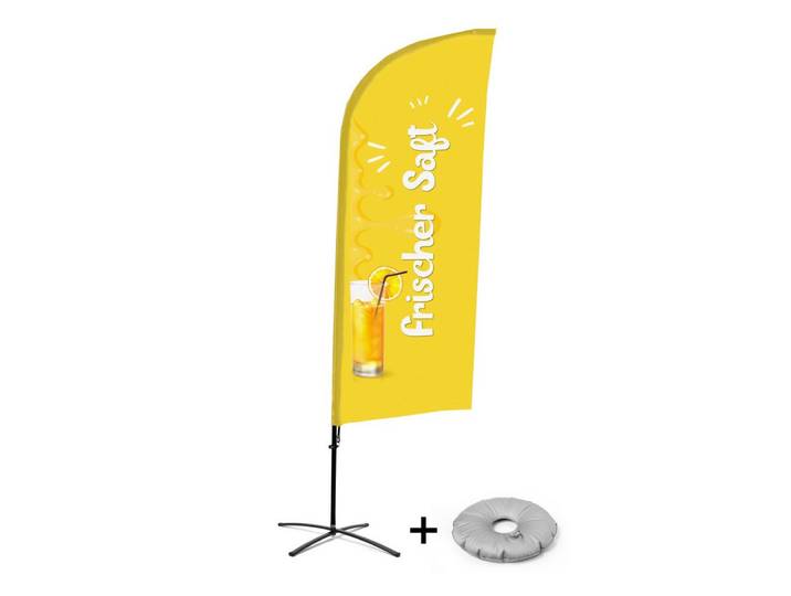 Showdown Displays Standregal Showdown Displays Beachflag - Komplett-Set - Frischer Saft - Deutsch -, 1-tlg.