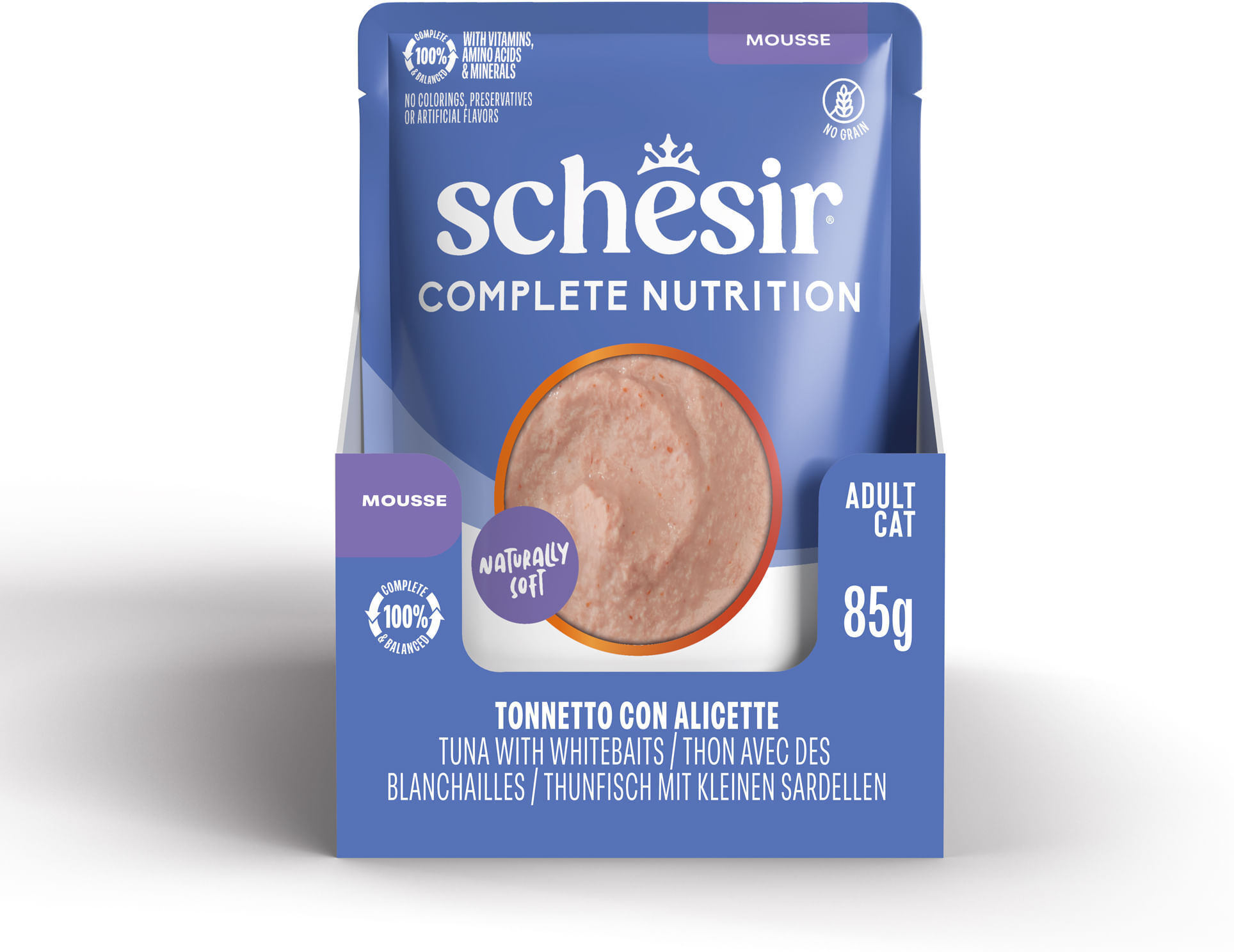 Schesir Cat Complete Nutrition Mousse Busta Multipack 12x85G TONNETTO ALICETTE