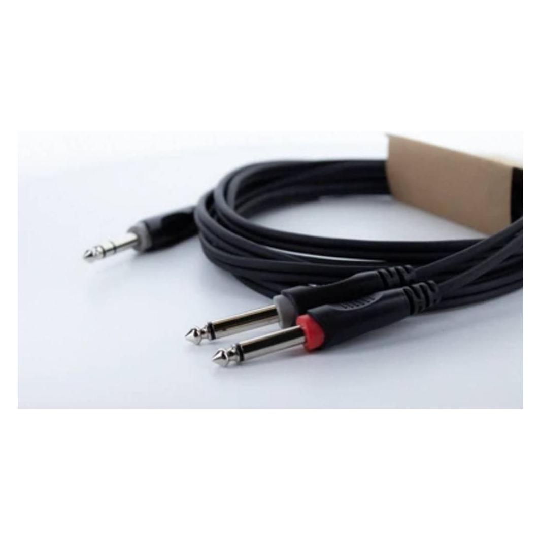 Cordial 14878 Klinke Audio Y-Adapter (1x Klinkenstecker 6.3 mm (stereo) - 2x Kli (14878)