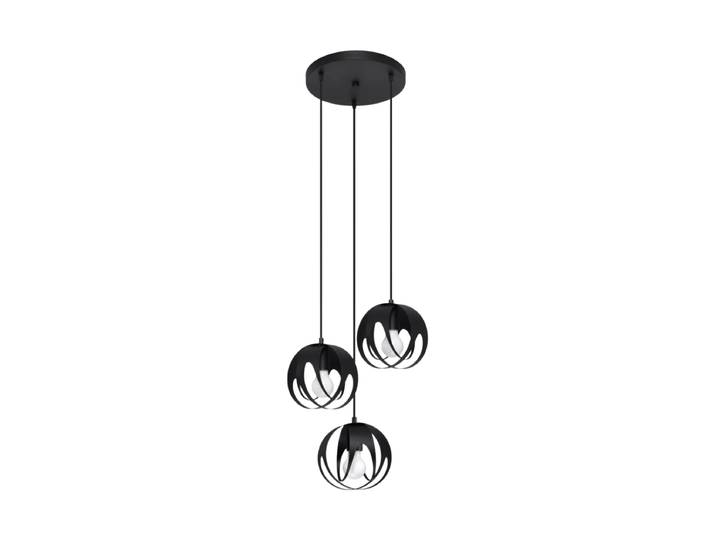 Design Pendellampe „Tulos“ 3-flammig (rund) Schwarz Sollux Lighting