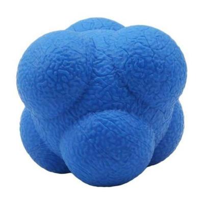 Speed Agility Reaction Ball, Hexagonal Fitness Ball, Reflex Skills Training, Unpredictable Ball, Outdoor Fun Toys blue