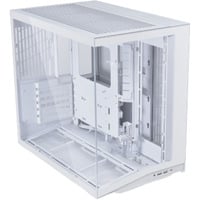 O11 Dynamic Mini V2 Flow , Tower-Gehäuse weiß, Tempered Glass x 2