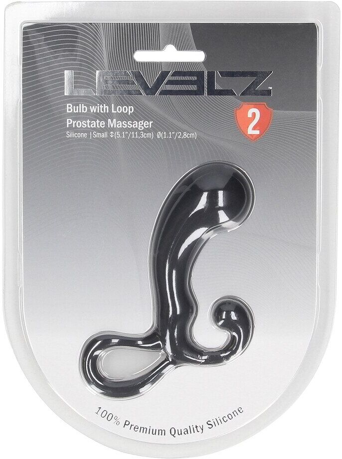 Levelz Ampoule avec boucle masseur prostatique en silicone - S - Noir