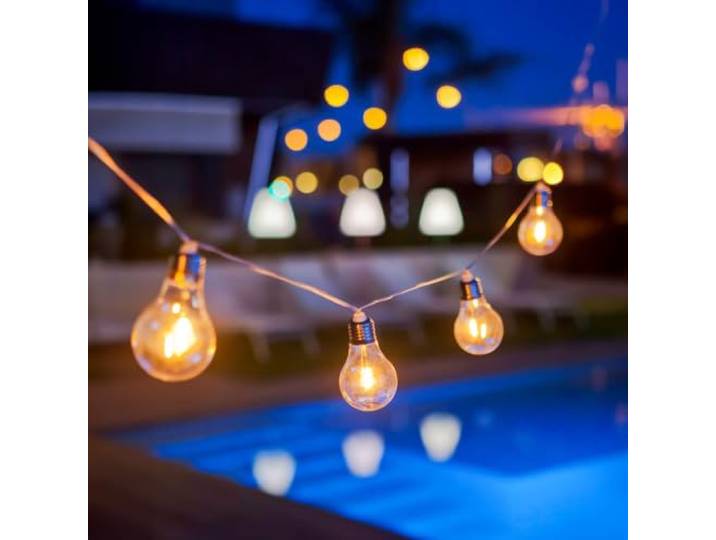 Solar-Lichterkette, wiederaufladbar, Stern New Garden