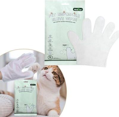 Happy Pet Pantry No Rinse Pet Cleaning Gloves & Grooming Wipes For Dogs And Cats Deodorizing Care No Rinse Pet Cleaning Gloves & Grooming Wipes For Dogs And Cats Deodorizing Care