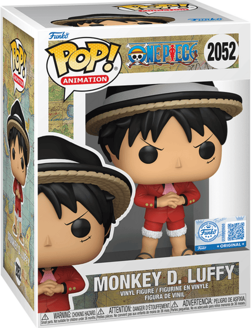 Funko Pop! Animation One Piece Monkey D. Luffy Whole Cake Arc #2052 - Red Vinyl Figure - 6 in/5 in/4 in