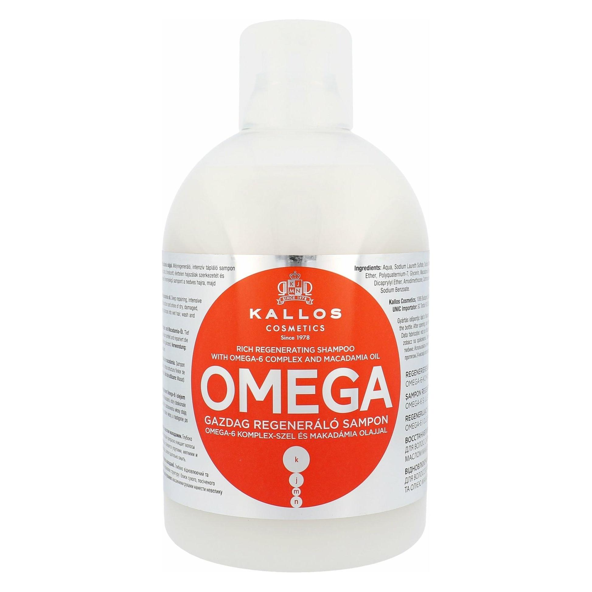 Kallos Cosmetics Omega (Flüssiges Shampoo, 1000 ml) (5998889511586)