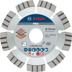 Bosch PRO Diamanttrennscheibe Best for Stone - 2608602641