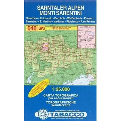 Tabacco Wandern 1 : 25 000 Sarntaler Alpen, Karte von , Tabacco Editrice, 978-88-8315-054-8
