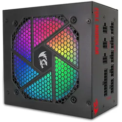 Redragon RGPS750W 750W fully modular power supply with RGB lighting (750 W), PC Netzteil, Schwarz