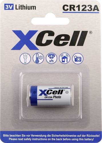 XCell Spezial-Batterie CR123A Lithium 3V 1200 1St.