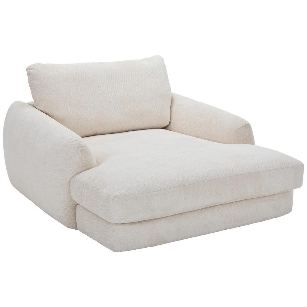 Carryhome Xxl-Sessel , Creme , Kunststoff , 132x81x158 cm , Wohnzimmer, Sessel, XXL-Sessel