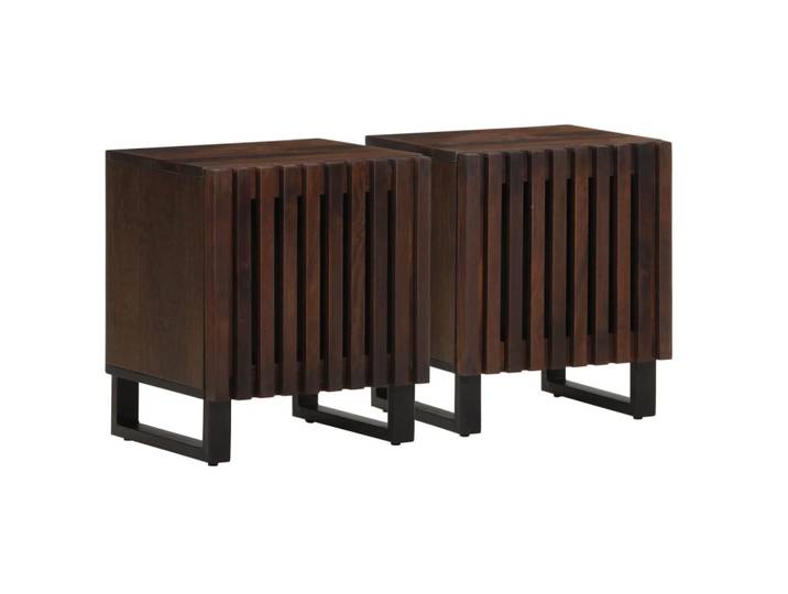 vidaXL Nachttische 2 Stk. 40x34x46 cm Massivholz Mango