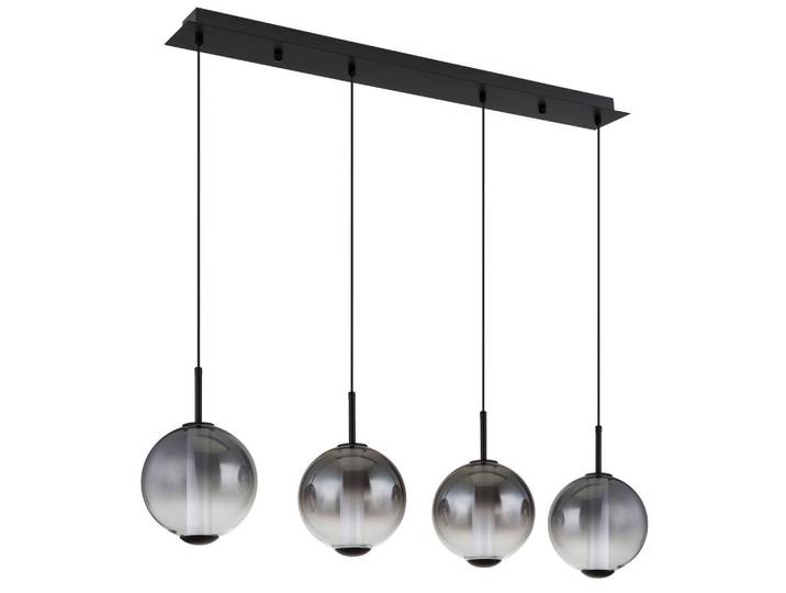 LED-Hängeleuchte Lacy Grau Schwarz Weiß L: 100 cm