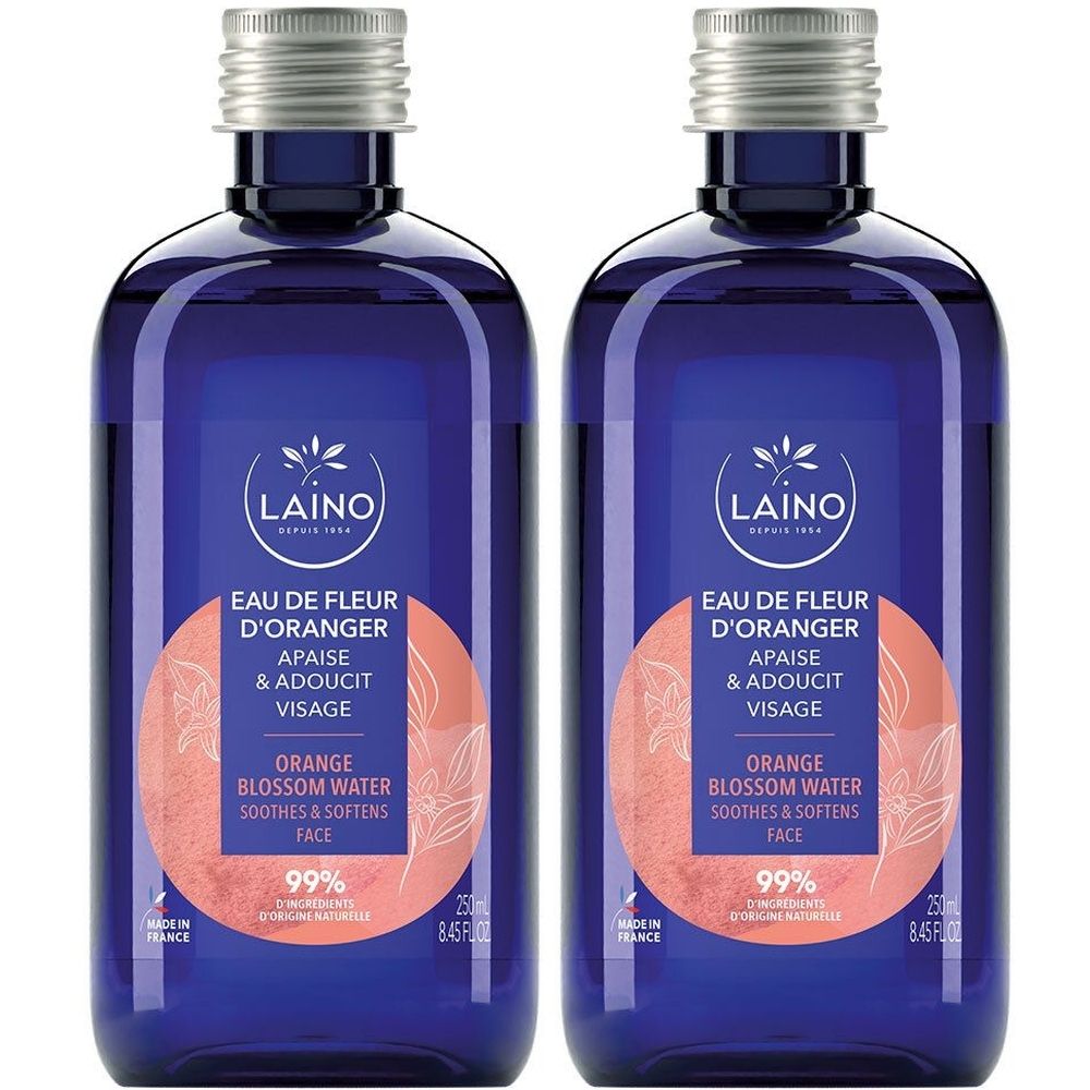 EAU DE Fleur D'oranger Laino - Eau de fleur d'oranger, conditionnée. fl 250 ml x2 2x250 Lösung