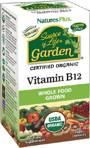 NaturesPlus Garden Vitamin B12 60 Capsules