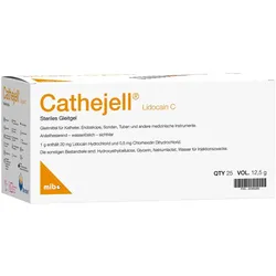 Cathejell Lidocain C Steriles Gleitgel Zhs 12,5 G 25 St
