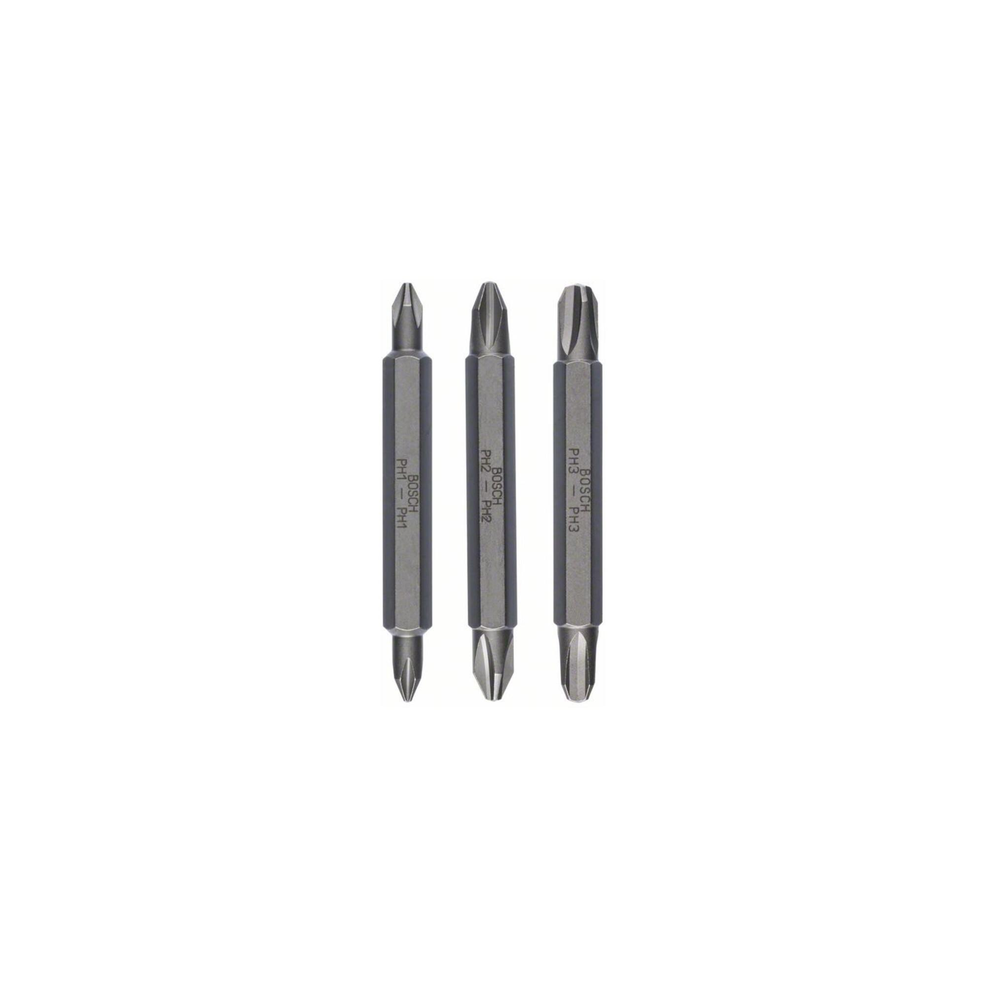 BOSCH Doppelklingenbit-Set 3-teilig PH1 PH1 PH2 PH2 PH3 PH3 60 mm (2607001748)