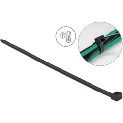 DeLOCK Kabelbinder kälteresistent L 380 x B 7,6 mm schwarz 50 Stück