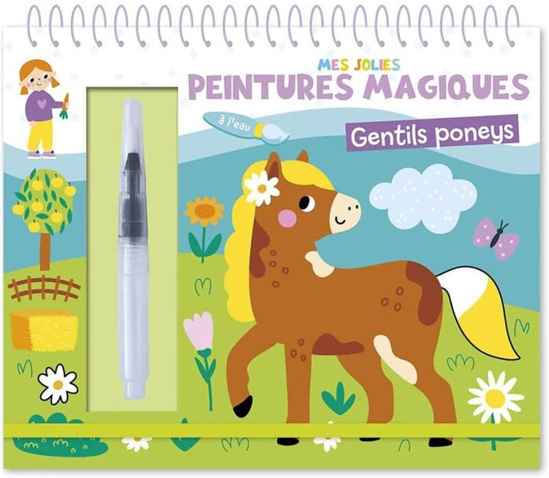 Mes jolies peintures magiques : Gentils poneys - 1 2 3 Soleil