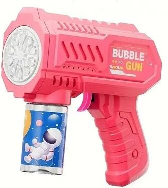 Inspired Living Unicorn Electric Bubble Gun Toy With Lights Automatic Bubble Blower For Kids Outdoor Fun 3