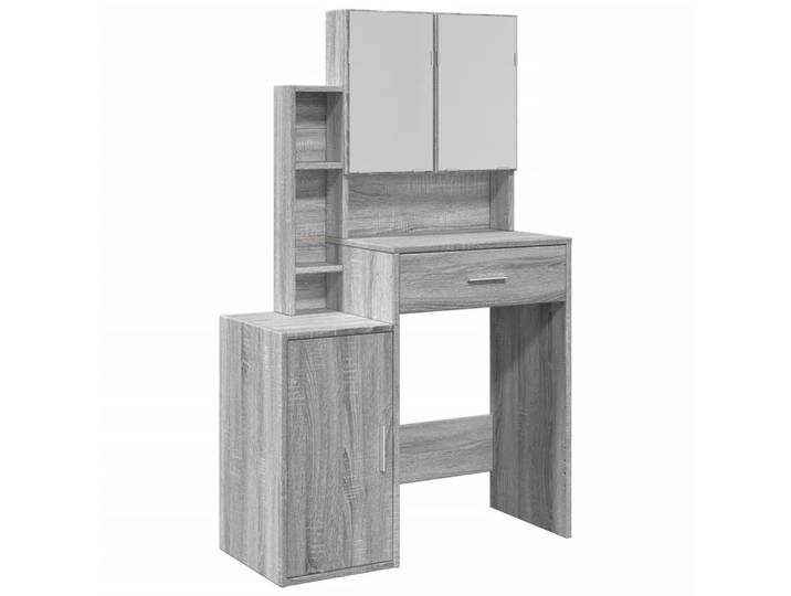 vidaXL Coiffeuse avec armoire Gris Chêne Sonoma 80x35x132 cm