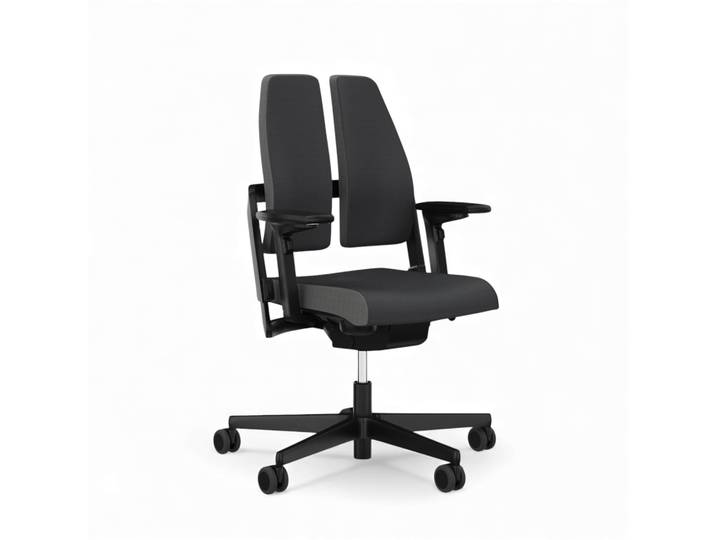 Office chair Sitag SitagXilium DuoBack with XV-Move mechanism with 4D armrests, Anthracite/Black, New, Ergonomic chair - ideal for flexible working