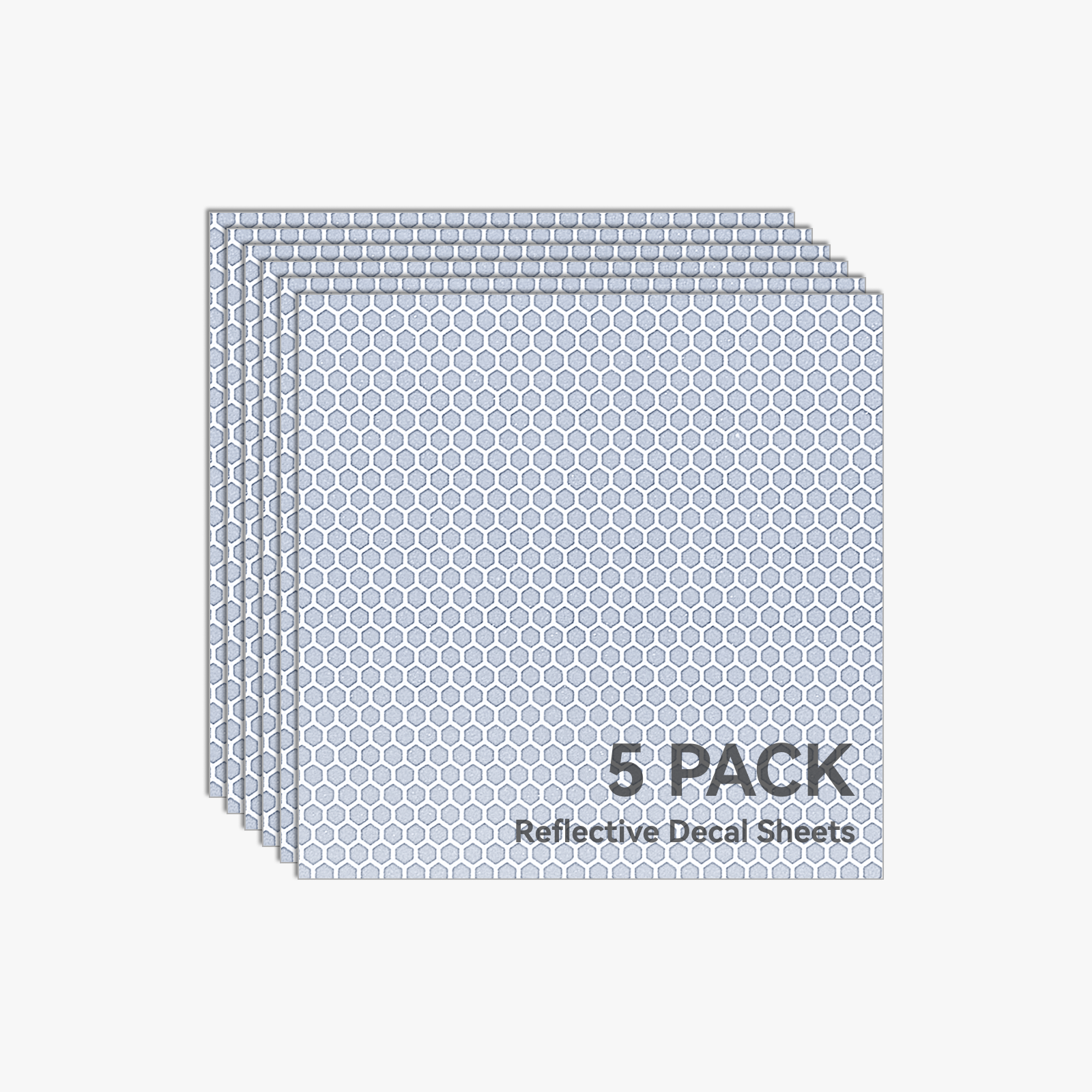 Bambu Lab Light Gray Reflective Decal Sheet B-YZ002