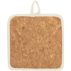 6 X Topflappen Aus Baumwolle Und Kork Mit Aufhängeschlaufe