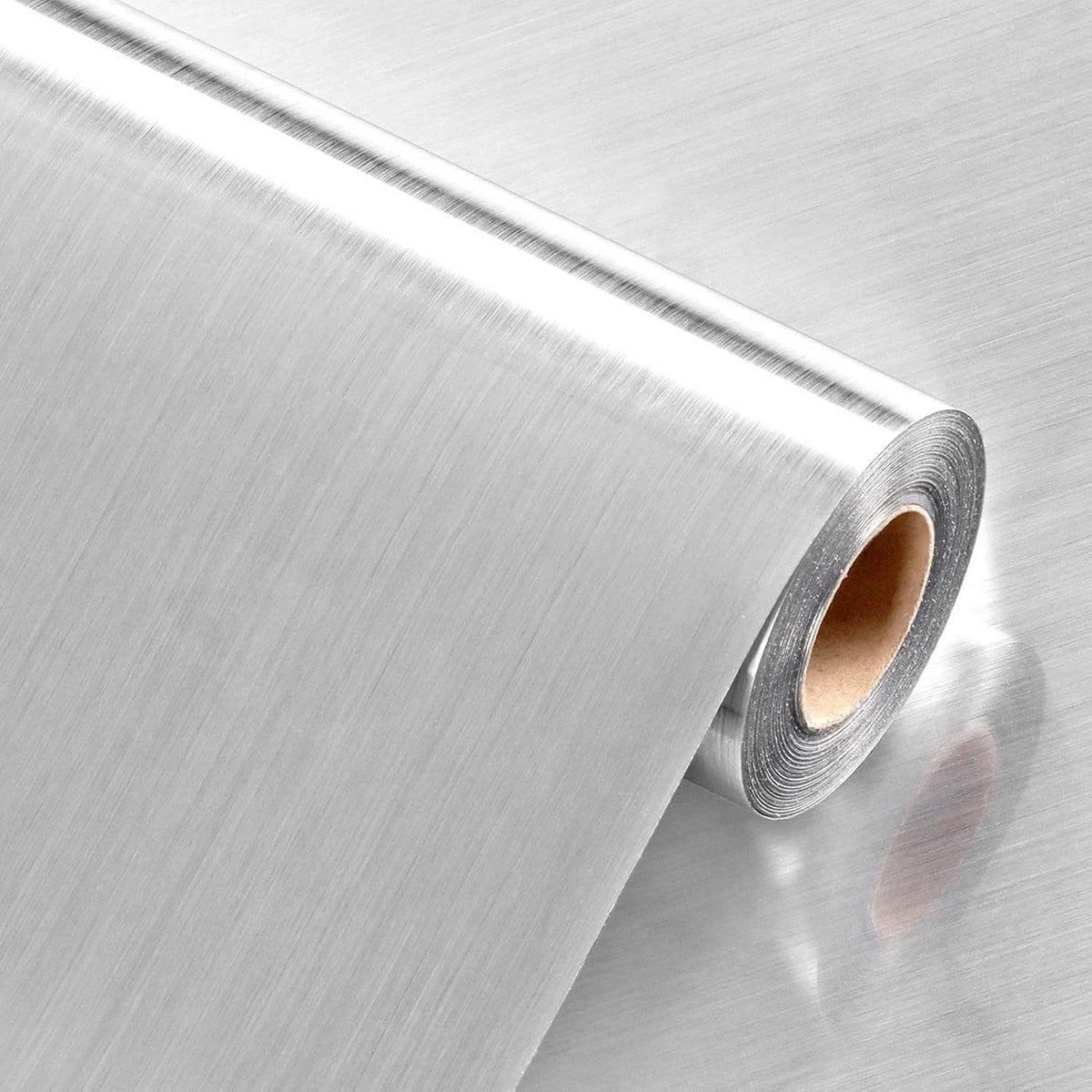 Zelfklevende waterdichte vinyl folie van roestvrij staal voor keukenmuur en meubels