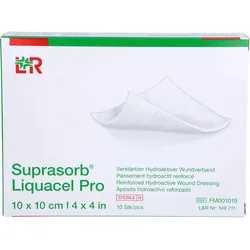 Suprasorb Liquacel pro 10x10 cm Kompressen 10 ST