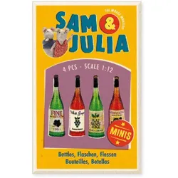 Sam & Julia Miniatur-Flaschen Set (4er) 1:12