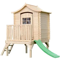 STELZENHAUS mit rutsche aus Holz - B175xL146xH212 cm/1,1m2 - M550A