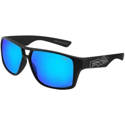 R2 Master Sonnenbrille schwarz/blau verspiegelt polarisiert