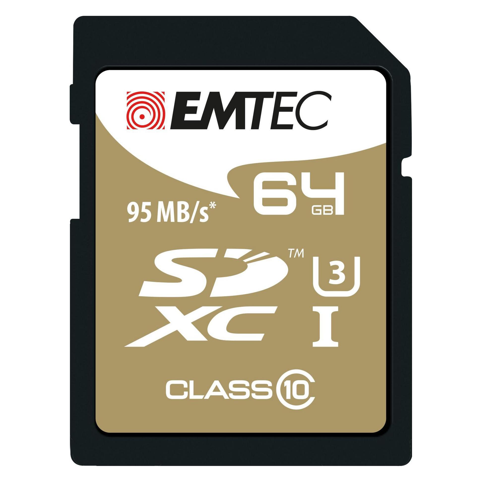 Emtec SDHC UHS1 U3 Speedin (64 GB, SDXC, U3, UHS-I) (ECMSD64GXC10SP)