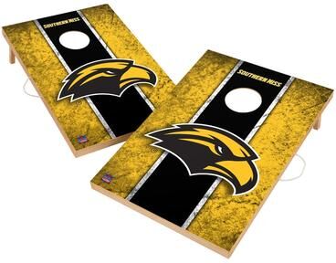 Skip's Garage Vintage Southern Mississippi Golden Eagles USM Regulation 2x4 Cornhole Set