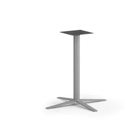 Tischgestell AURA, 700 x 720 mm, grau-silber