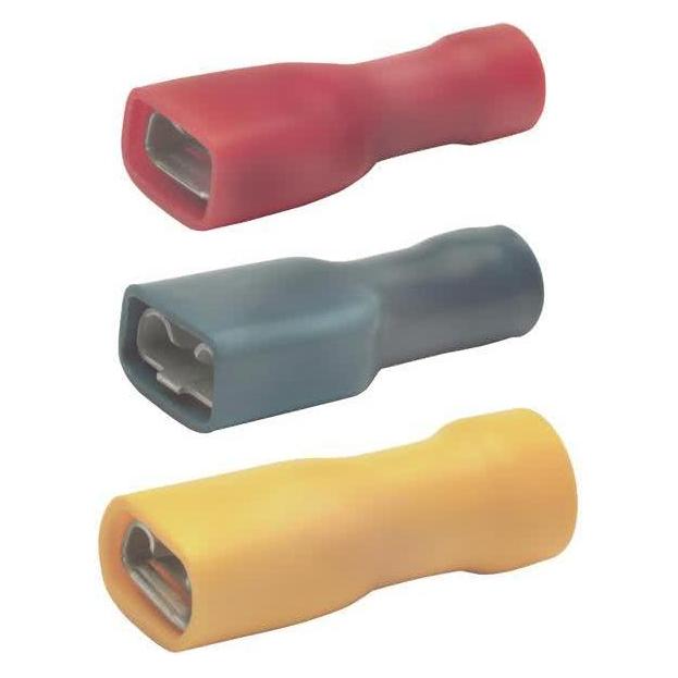 Klauke Flachsteckhülse Ms bl 1,5-2,5qmm volliso fl 6,3x0,8mm PVC (730V)