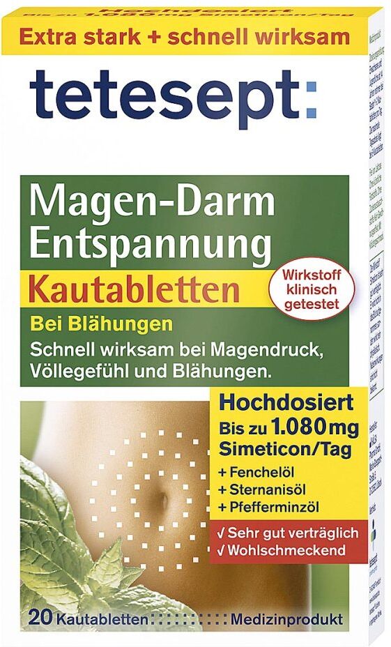 Tetesept Magen-Darm Entspannung Kautabletten