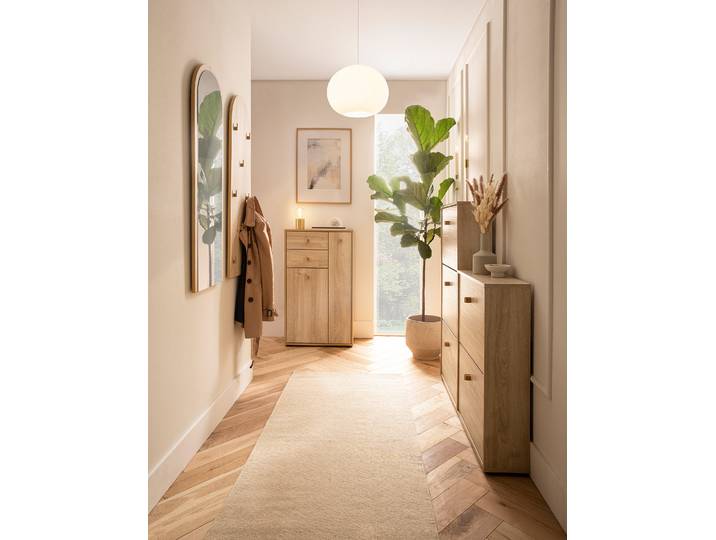 home24 Schoenenkast met kiepdeur Flora 83cm bruin/beige