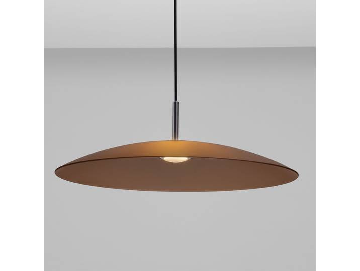 Suspension Polifemo Ø 60cm Marron/Marron aluminium / verre coloré LED non-remplaçables Module LED