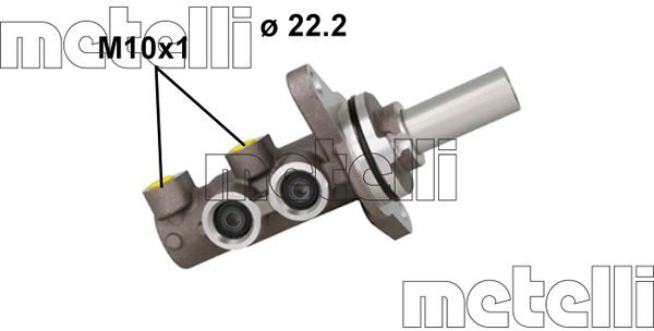 Metelli Hauptbremszylinder 051165 Für Toyota