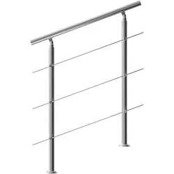 Treppengeländer Edelstahl 100cm 3 Streben