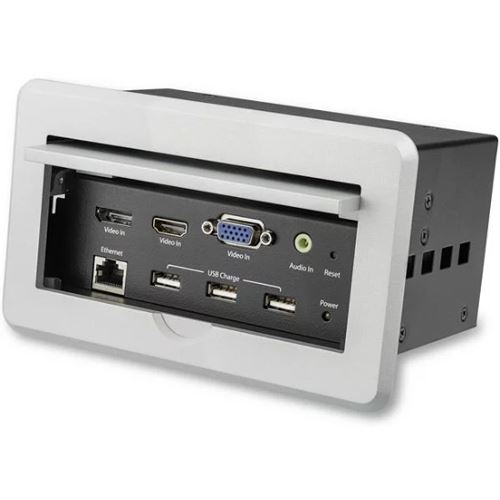 Startech Konferenztisch Tischanschlussfeld für Audio und Video 4K