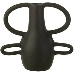 DAHEIM Vase 36 cm Textilene Schwarz
