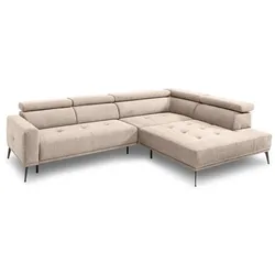 SOMETA Ecksofa Monterrey Stoff Beige