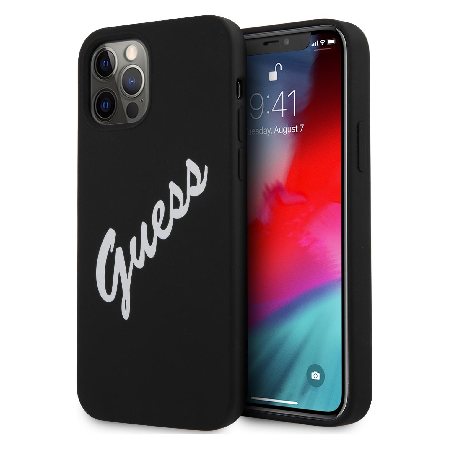 Guess Hard Cover Silicone Vintage (Apple iPhone 12 Pro Max) (GUHCP12LLSVSBW)