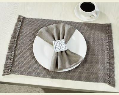 Park Designs Casual Classics Placemats Set of Four, Set of Four, Gray